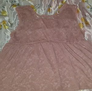 Torrid Sift Pink Baby doll Blouse